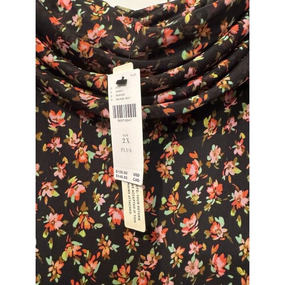 NWT Size 2X - AFRM Long-Sleeve Off-The-Shoulder Mesh Maxi Dress (NWT US$128) - Picture 11 of 16